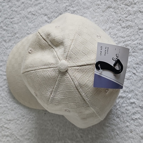 NWT JUST be Quilted Adjustable Cream Ballcap One Size - Picture 4 of 10